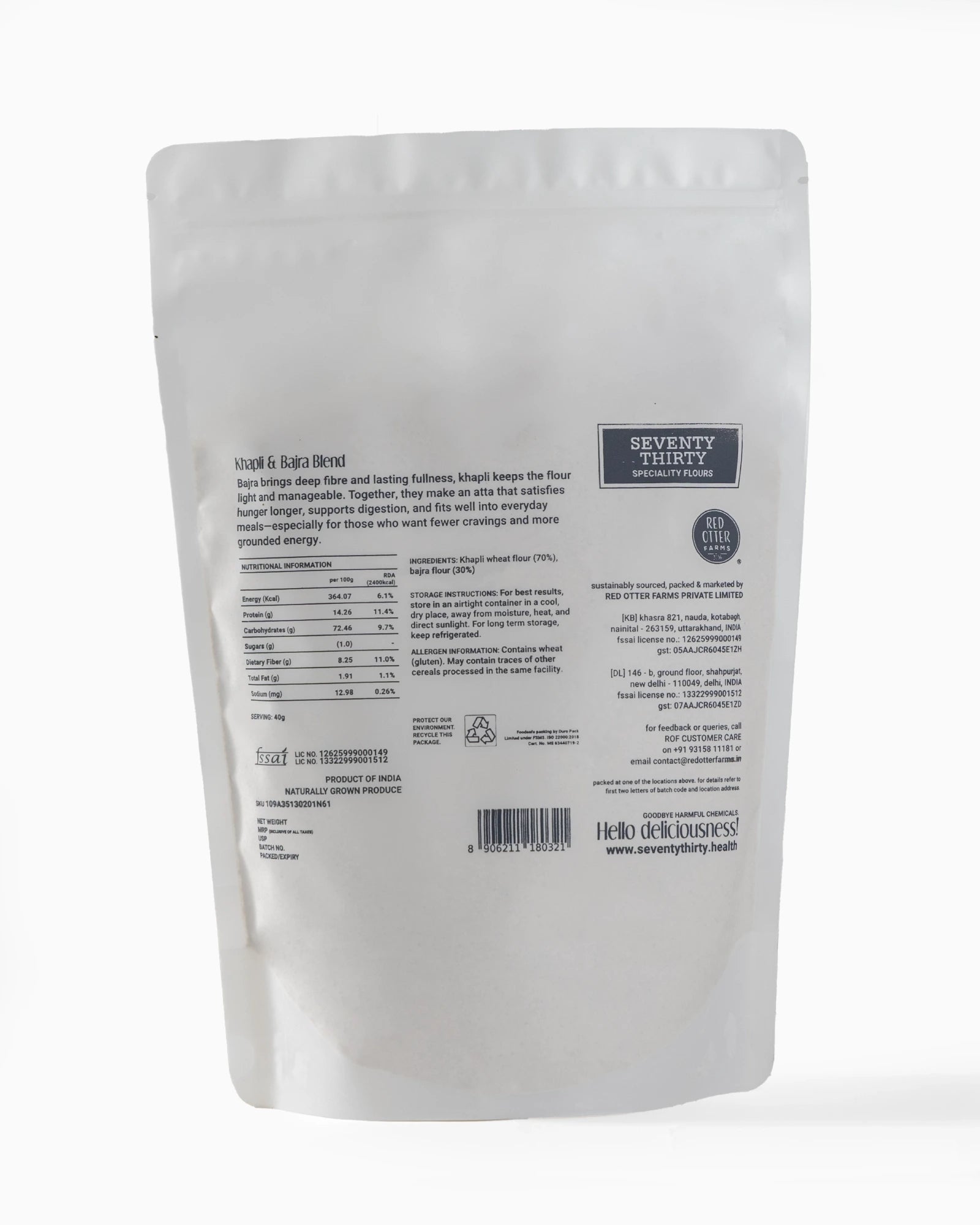 Khapli Bajra Flour Blend