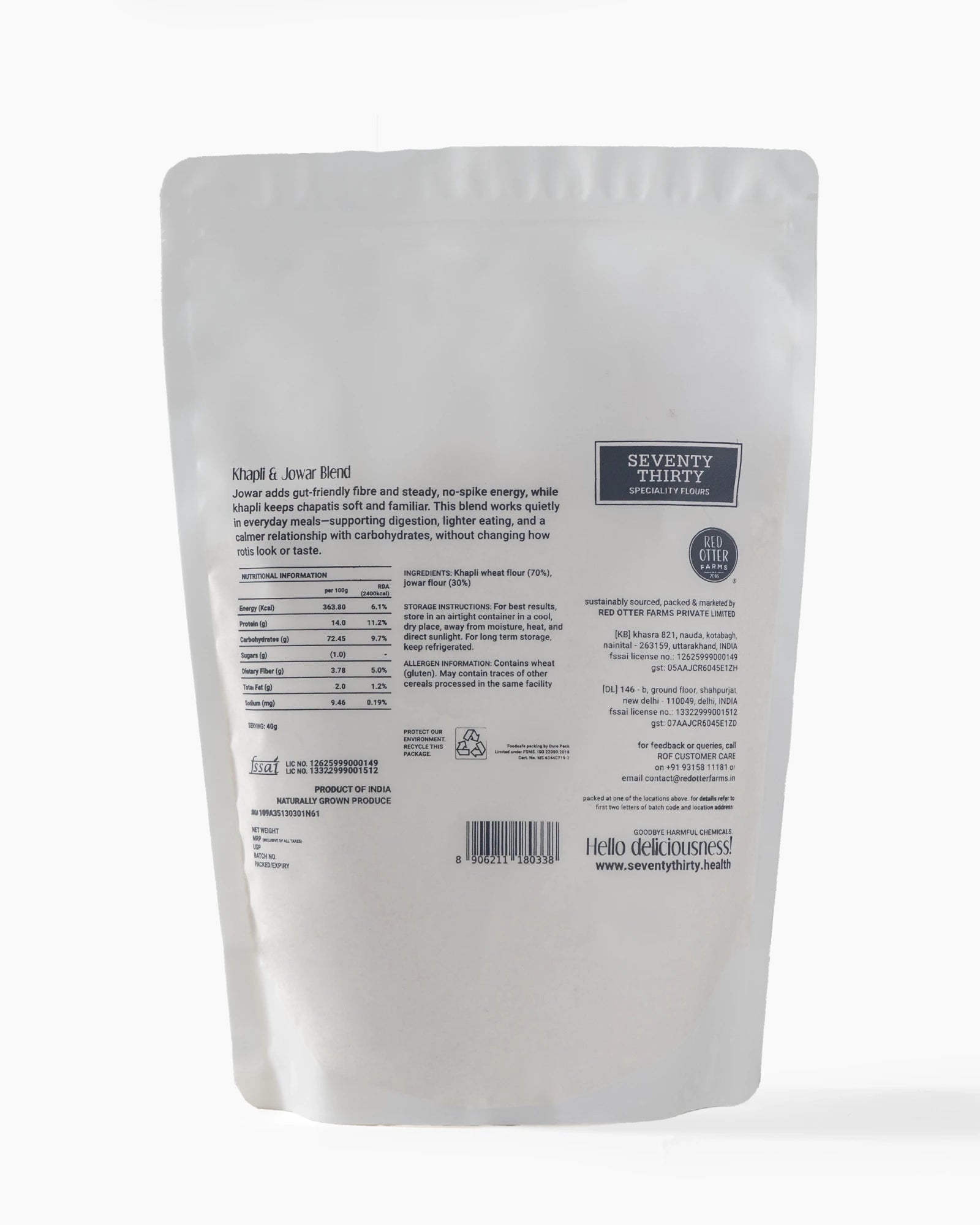Khapli & Jowar Flour Blend