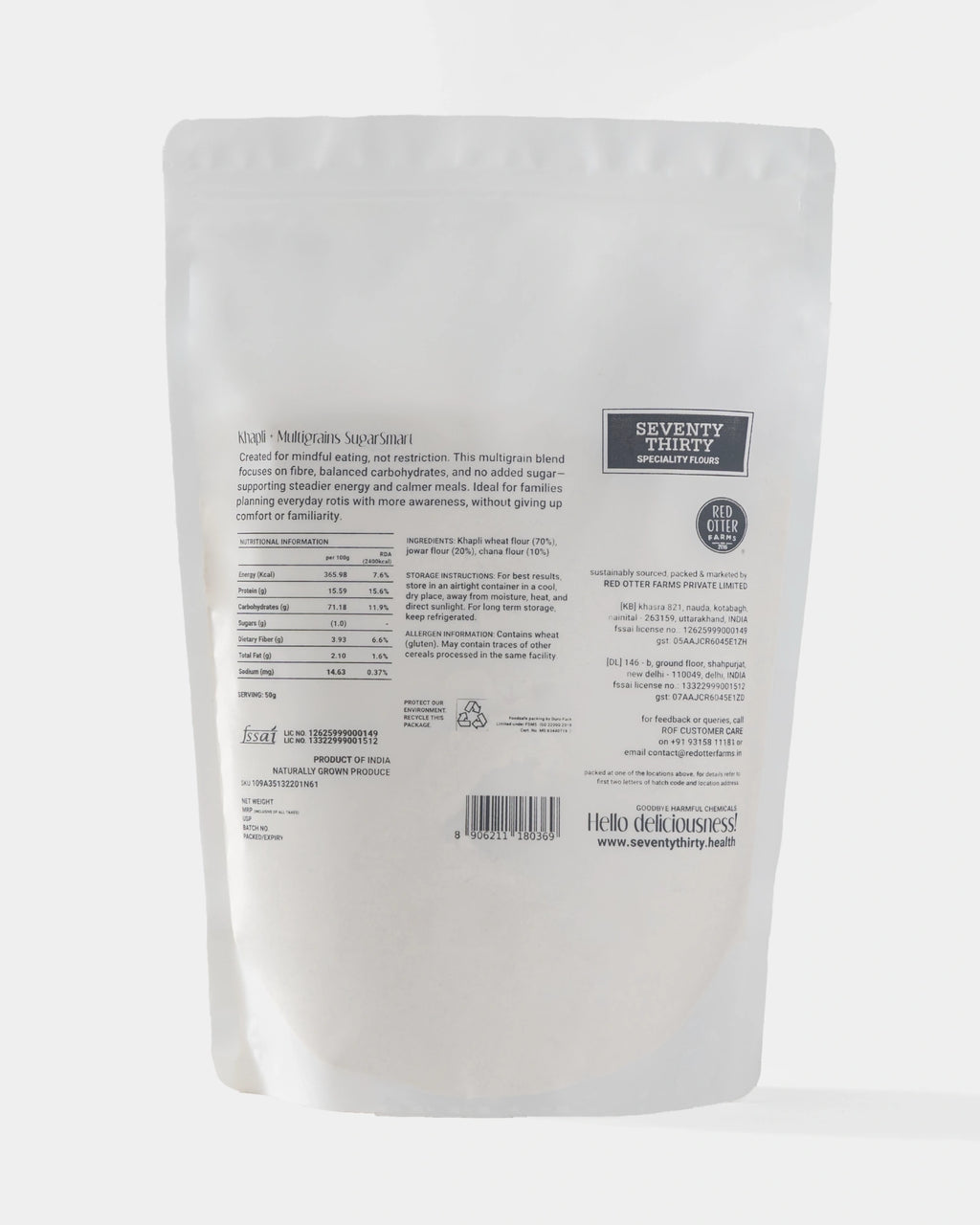 Khapli and Multigrains SugarSmart Flour Blend